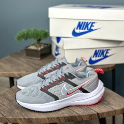 NIKE FLYWIRE GRIS/BLANCO Y ROJO